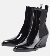 Zimmermann Drew patent leather ankle boots