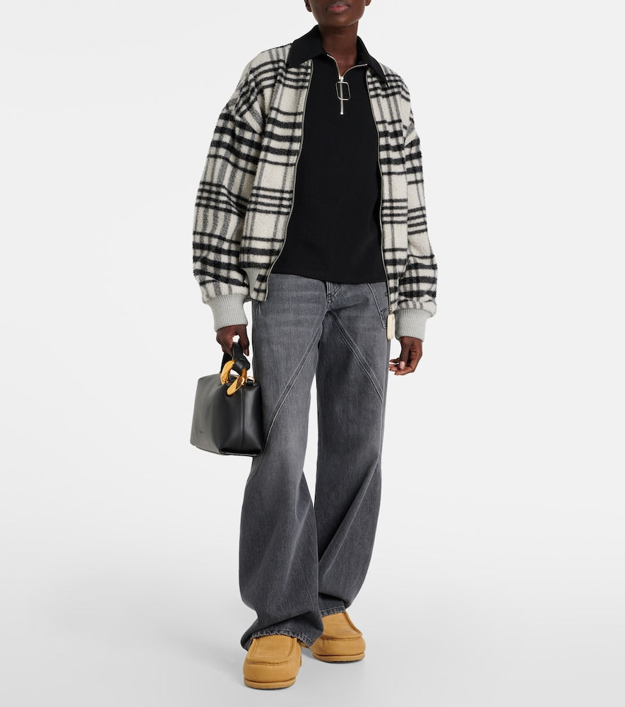 JW Anderson Shearling-lined suede mules