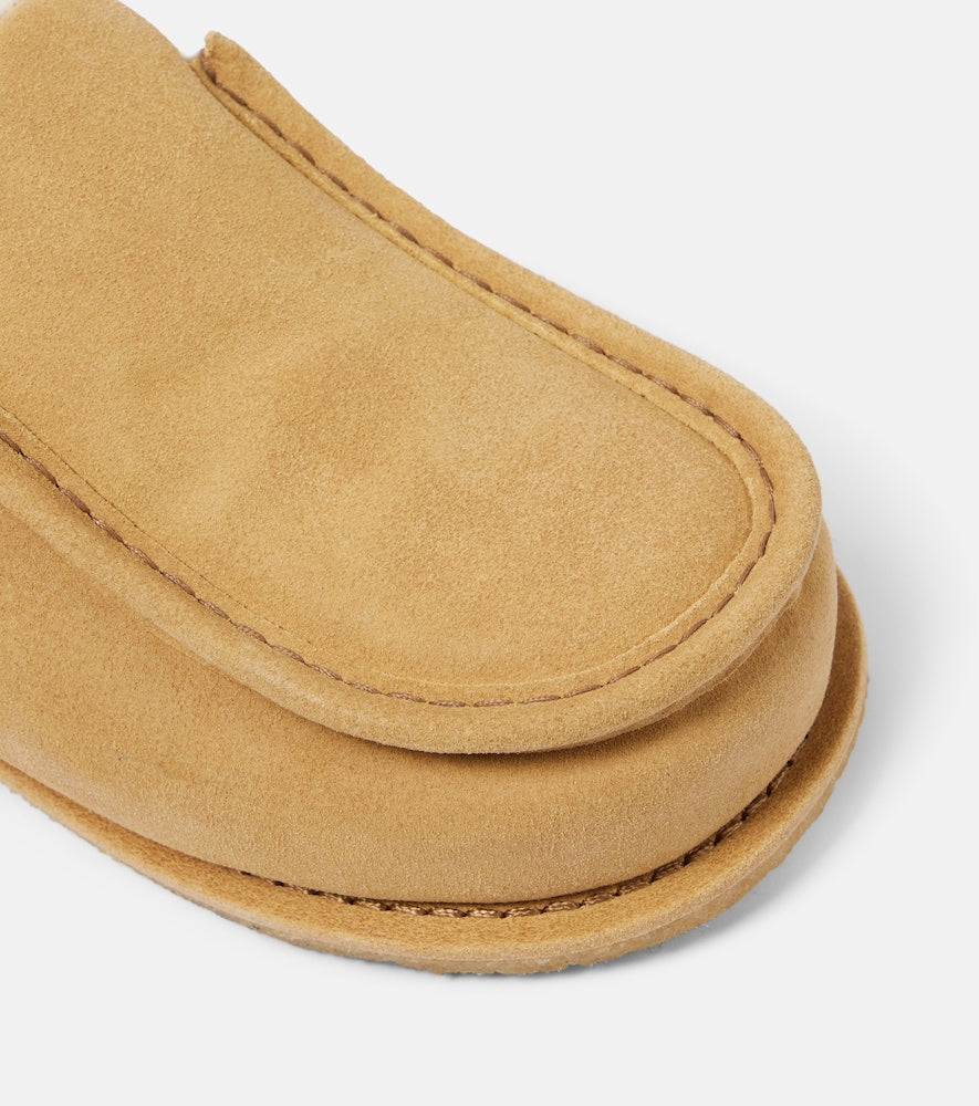 JW Anderson Shearling-lined suede mules