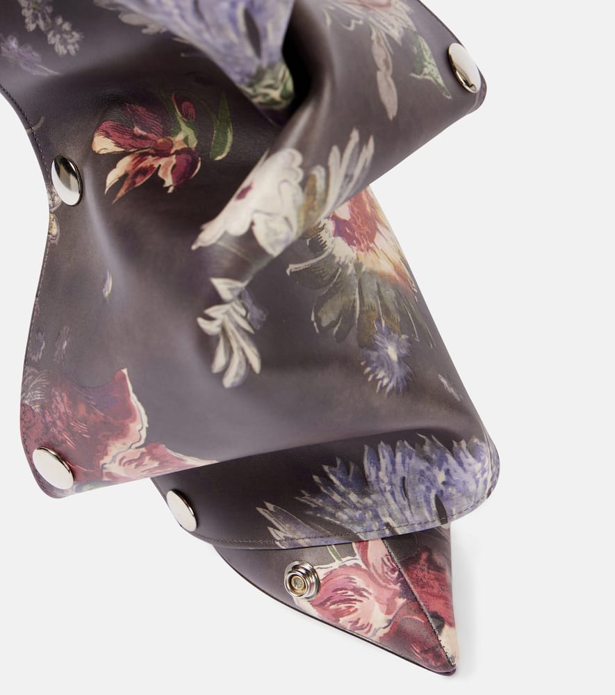Y/Project Snap 100 floral leather knee-high boots