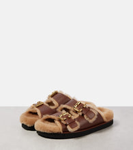 Chloe Nil shearling-lined leather sandals