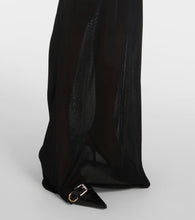 Jean Paul Gaultier Marini√É¬®re striped mesh maxi dress