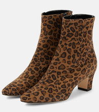 Manolo Blahnik Myconia 50 leopard-print suede ankle boots