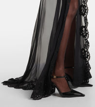 Dolce&Gabbana Silk-blend chiffon and lace corset dress
