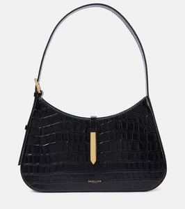 DeMellier Tokyo croc-effect leather shoulder bag. Shop DeMellier Shoulder Bags for women now.