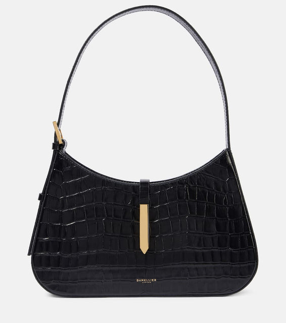 DeMellier Tokyo croc-effect leather shoulder bag. Shop DeMellier Shoulder Bags for women now.