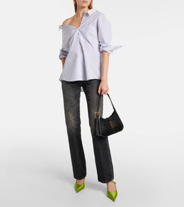 DeMellier Tokyo croc-effect leather shoulder bag