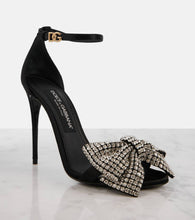 Dolce&Gabbana Bow Tie crystal-embellished satin sandals