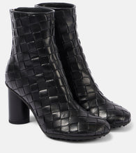 Bottega Veneta Intrecciato leather ankle boots - Bottega Veneta Intrecciato 皮革踝靴
