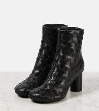 Bottega Veneta Intrecciato leather ankle boots