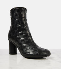 Bottega Veneta Intrecciato leather ankle boots