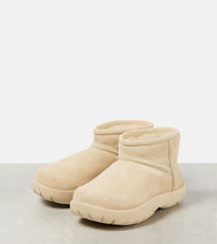Bottega Veneta Snap Mini shearling-lined suede ankle boots