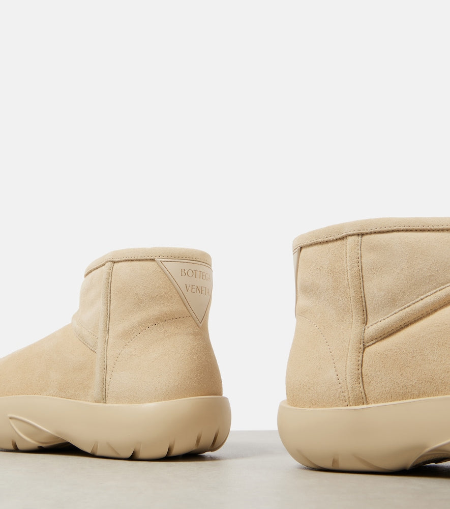 Bottega Veneta Snap Mini shearling-lined suede ankle boots