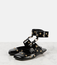 Chloe Jade studded leather flats