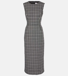 Carolina Herrera Checked midi dress