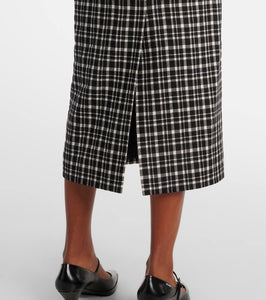 Carolina Herrera Checked midi dress