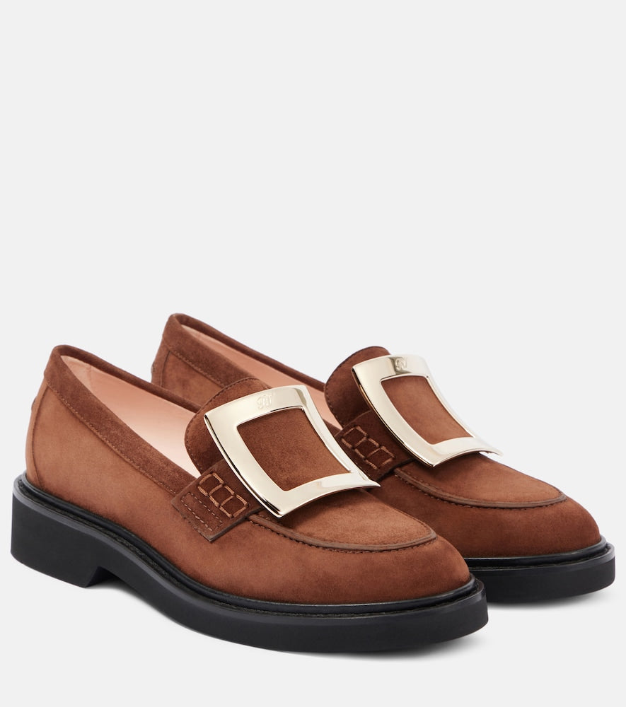 Roger Vivier Viv' Rangers suede loafers - Roger Vivier Viv' Rangers 绒面革乐福鞋