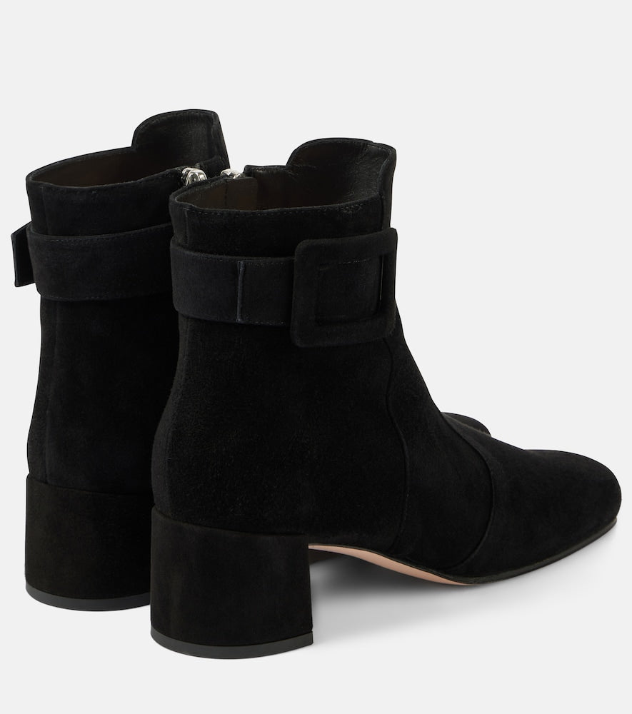 Roger Vivier Tr√É¬©s Vivier 45 suede ankle boots