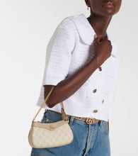 Gucci Ophidia Mini leather-trimmed shoulder bag