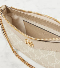 Gucci Ophidia Mini leather-trimmed shoulder bag