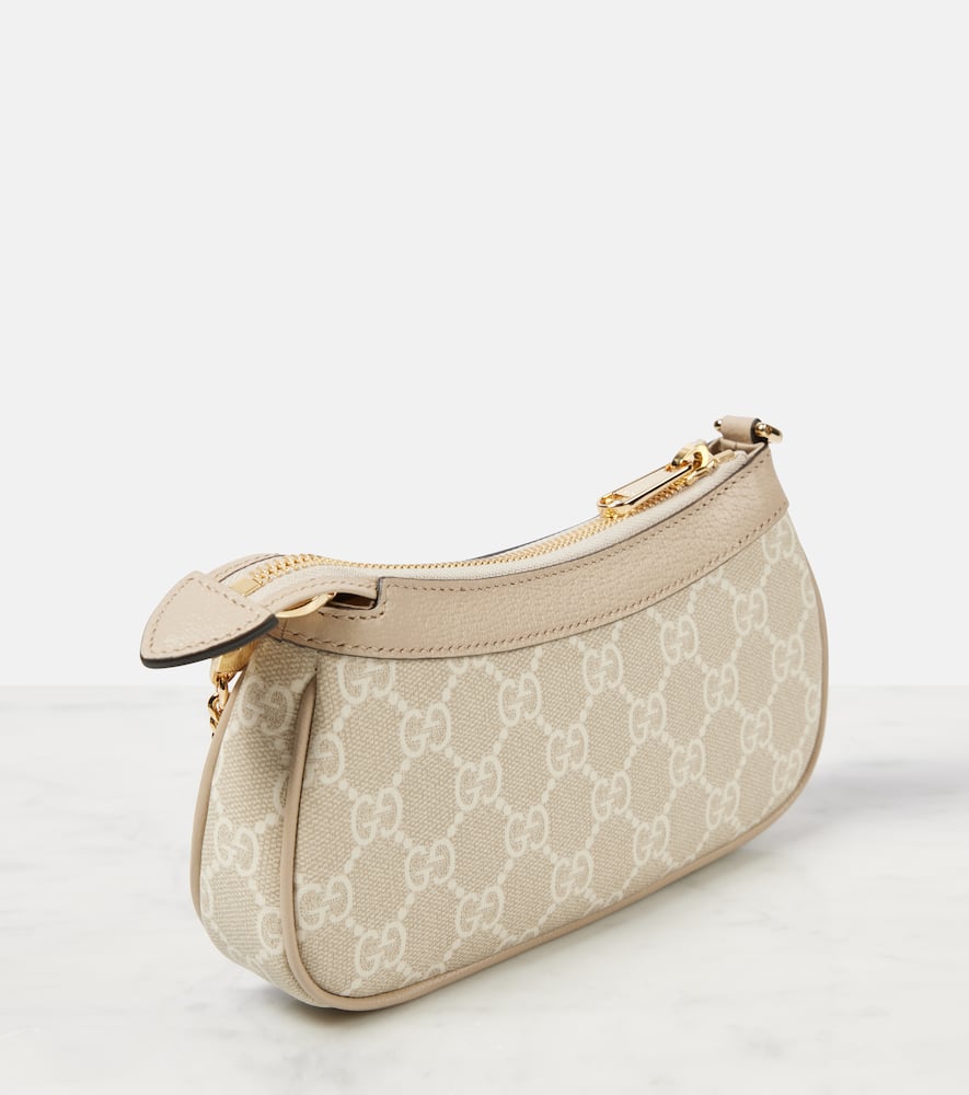 Gucci Ophidia Mini leather-trimmed shoulder bag