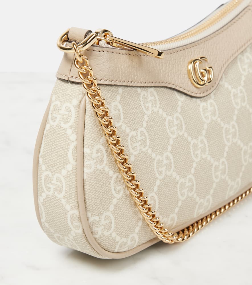 Gucci Ophidia Mini leather-trimmed shoulder bag