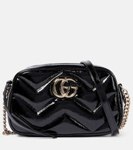Gucci GG Marmont Mini patent leather shoulder bag. Shop Gucci Shoulder Bags for women now.
