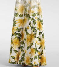 Oscar de la Renta Floral cotton-blend poplin shirt dress