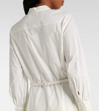 Oscar de la Renta Floral cotton-blend poplin shirt dress