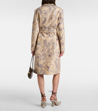 Dries Van Noten Floral wool-blend trench coat