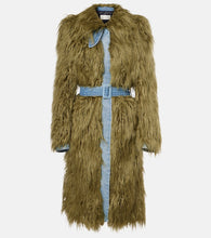 Dries Van Noten Rangel faux fur-trimmed denim coat - Dries Van Noten Rangel 人造皮草边饰牛仔外套