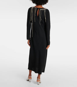 Dries Van Noten Crystal-embellished maxi dress