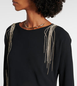 Dries Van Noten Crystal-embellished maxi dress