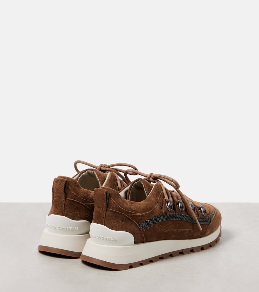 Brunello Cucinelli Monili suede sneakers