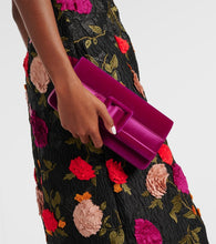 Manolo Blahnik Maygot velvet clutch