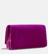 Manolo Blahnik Maygot velvet clutch