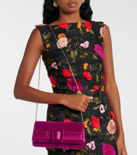 Manolo Blahnik Maygot velvet clutch