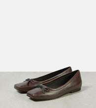 Brunello Cucinelli Monili bow-detail leather ballet flats