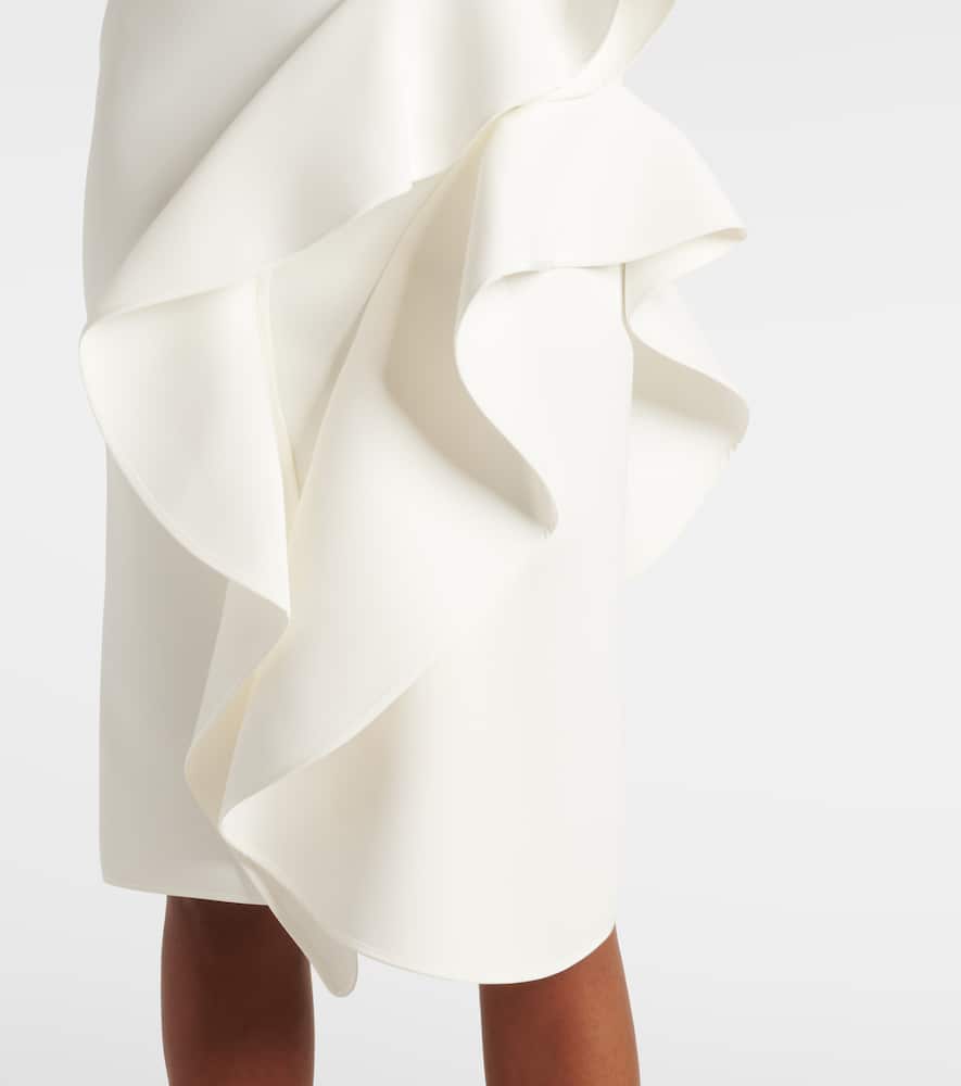 Maticevski Bridal Rhythm ruffled midi dress