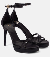 Valentino Garavani Eveninglam 120 satin platform sandals