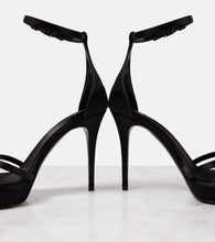 Valentino Garavani Eveninglam 120 satin platform sandals