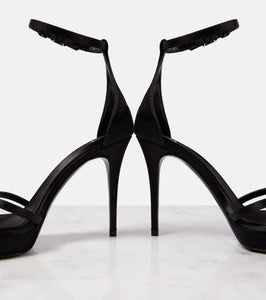 Valentino Garavani Eveninglam 120 satin platform sandals