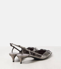 Valentino Garavani VLogo Signature leather slingback pumps