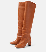 Souliers Martinez Roberta leather knee-high boots