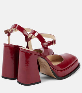 Souliers Martinez Malasana leather platform pumps