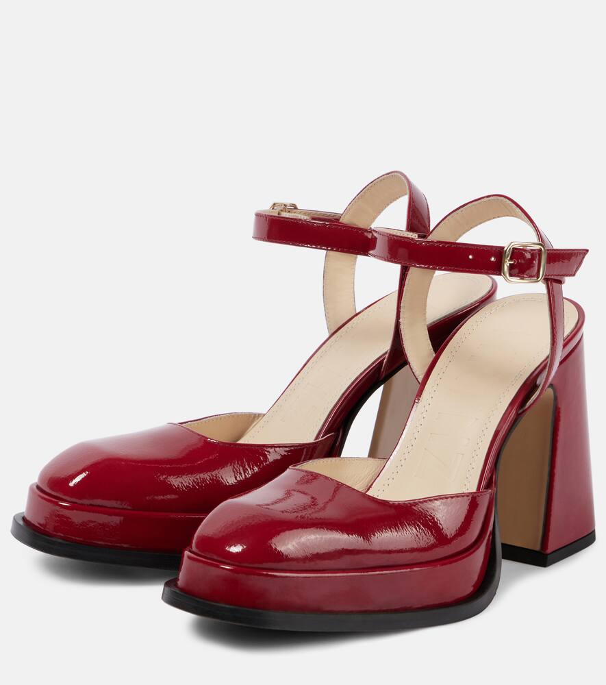 Souliers Martinez Malasana leather platform pumps