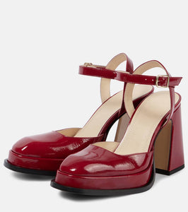 Souliers Martinez Malasana leather platform pumps