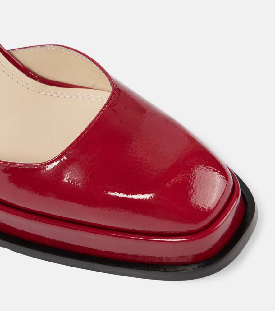 Souliers Martinez Malasana leather platform pumps