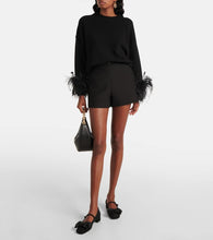 Valentino Garavani Bowjane embellished cr√É¬™pe Mary Jane flats
