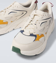 Hoka One One Clifton L leather-trimmed sneakers
